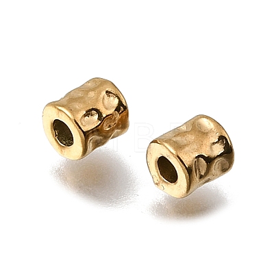 Hammered Textured 304 Stainless Steel Spacer Beads STAS-L315-073A-G03-1