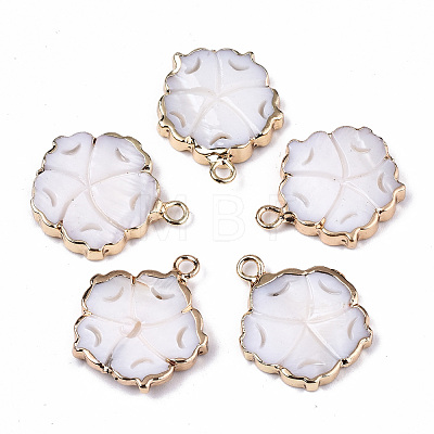 Natural Freshwater Shell Pendants SHEL-N035-001-1