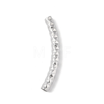 304 Stainless Steel Curved Tube Beads STAS-M071-03I-P-1