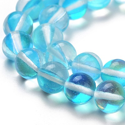 Transparent Glass Beads GLAA-B022-8mm-17-1