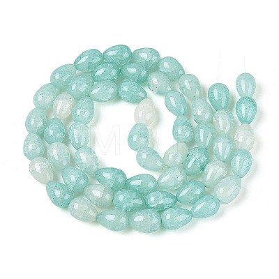 Baking Paint Crackle Glass Beads Strands DGLA-N019-03A-01-1