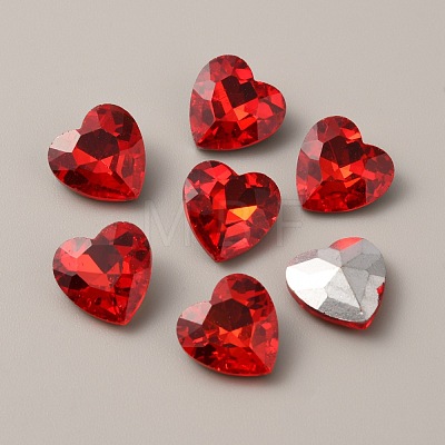 Glass Rhinestone Cabochons RGLA-WH0001-10D-03-1