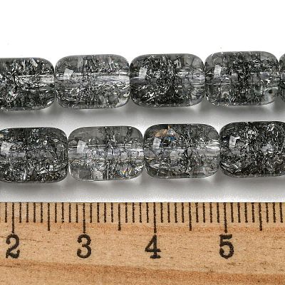 Transparent Crackle Glass Beads Strands GLAA-NH0001-04D-1