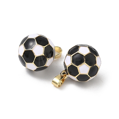 Brass Enamel Charms KK-F924-06G-1