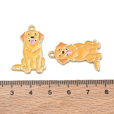 Alloy Enamel Pendants AL-CBAD3B4-06G-1