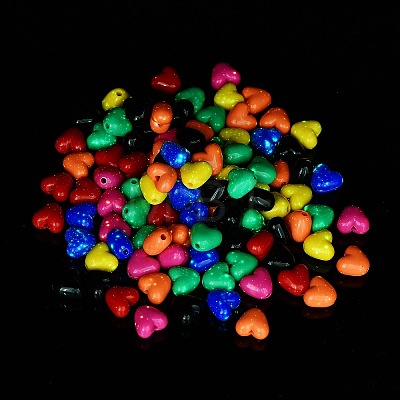 Opaque & Luminous Acrylic Beads OACR-A027-16-1