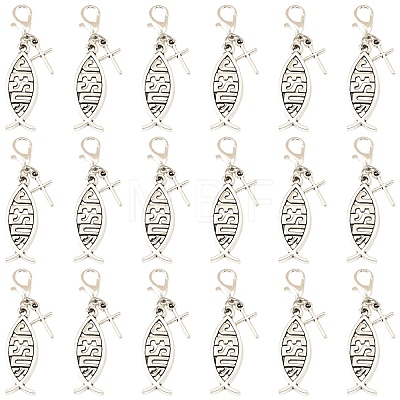 30Pcs Alloy Pendant Decorations HJEW-YW00475-1
