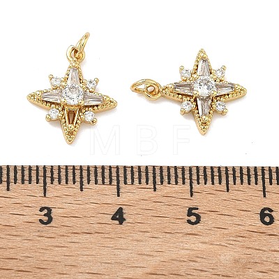 Brass Micro Pave Cubic Zirconia Pendants KK-A291-33C-G-1