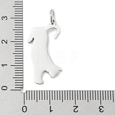 Non-Tarnish 304 Stainless Steel Pendants STAS-E205-01P-1