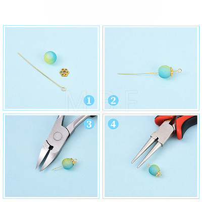 Brass Eye Pins KK-YW0004-04E-P-1