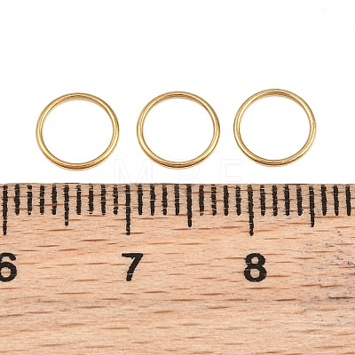 Ion Plating(IP) 304 Stainless Steel Closed Jump Rings STAS-G393-06G-09-1