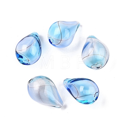 Transparent Handmade Blown Glass Globe Beads GLAA-T012-54A-1