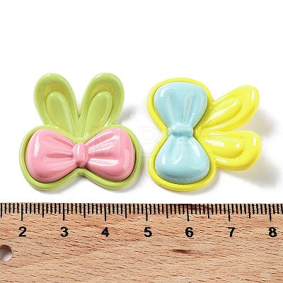 Opaque Resin Cabochons RESI-G085-15-1
