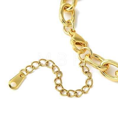 Brass Cable Chain Bracelets BJEW-JB10726-1