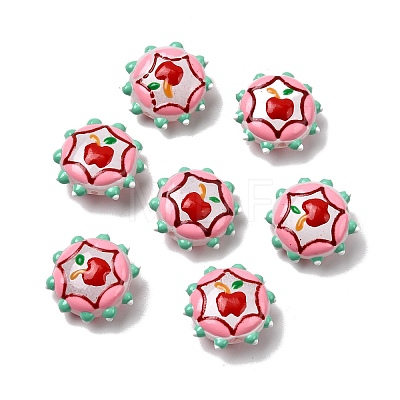 Baking Paint Glass Enamel Beads LAMP-K039-34B-1