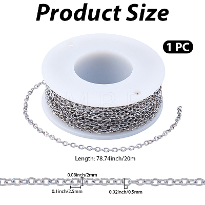 20M 304 Stainless Steel Cable Chains CHS-BM0001-01-1