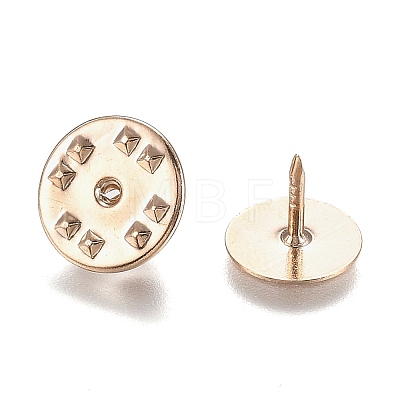 Brass Badge Lapel Pin Back Butterfly Clutches KK-Z003-01LG-1