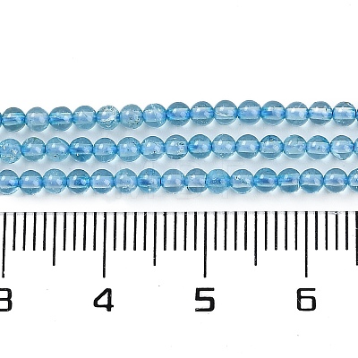 Natural Blue Topaz Beads Strands G-P553-A01-02-1