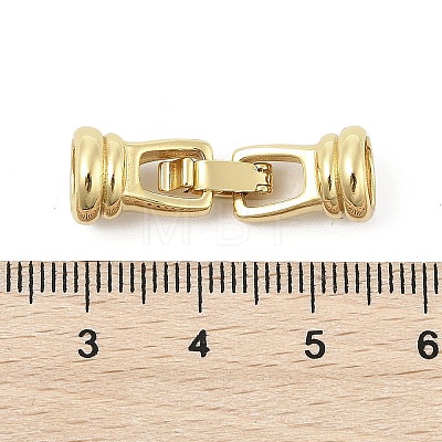 Brass Fold Over Clasps KK-U059-11G-1