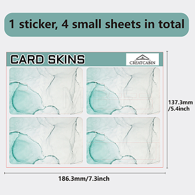 PVC Plastic Waterproof Card Stickers DIY-WH0432-032-1