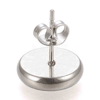 Non-Tarnish 304 Stainless Steel Stud Earring Settings LS-X-STAS-K202-05D-P-1