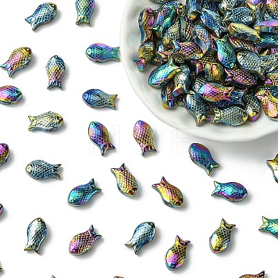 100Pcs Electroplate Transparent Glass Beads EGLA-YW0005-28H-1