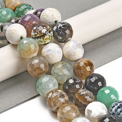 Natural Agate Beads Strands G-L595-A01-01D-1