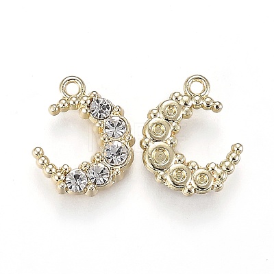 Alloy Jewelry Crystal Rhinestone Pendants X-PALLOY-Z001-22LG-1