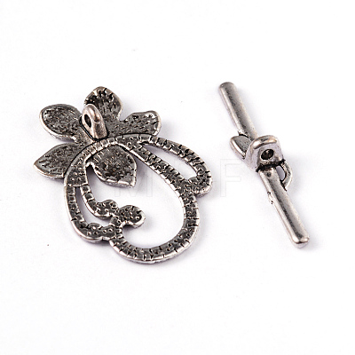 Tibetan Style Alloy Toggle Clasps X-LF0677Y-1