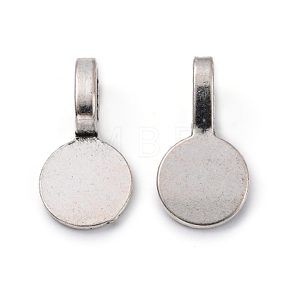 Tibetan Style Alloy Glue On Flat Pad Pendant Bails LS-TIBEP-1124-AS-FF-1