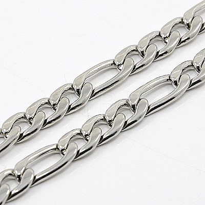 Figaro Chain Necklace for Men NJEW-F027-03-7mm-1