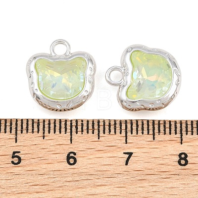 Alloy & Glass Pendants GL-CBA415D-13S-1
