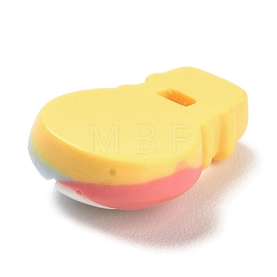 Opaque Resin Cabochons LS-RESI-F045-15F-1