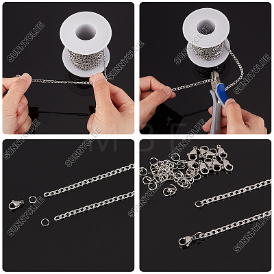 DIY Chain Necklaces Making Kits DIY-SC0020-77-1