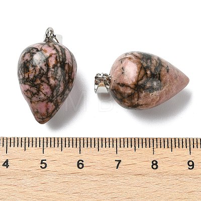 Natural Rhodonite Pendants GG-K002-13G-1