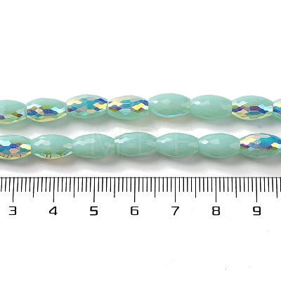 AB Color Plated Electroplate Beads Strands X-EGLA-H104-03E-1