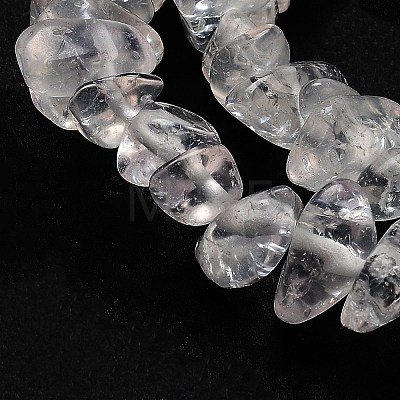 Transparent Crackle Glass Beads Strands GLAA-U004-01J-1