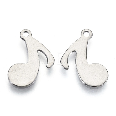 Non-Tarnish 201 Stainless Steel Charms STAS-R118-10-1