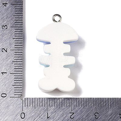 Ocean Theme Opaque Resin Pendants RESI-S403-02I-1