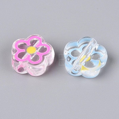 Transparent Acrylic Beads OACR-N156-01-1