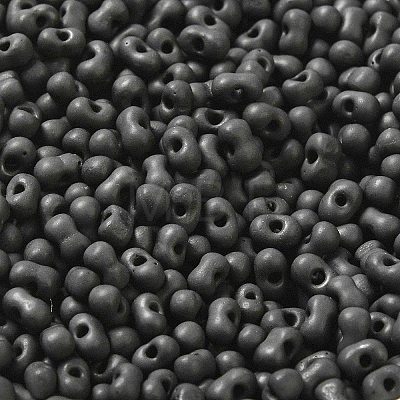 Glass Frosted Seed Beads SEED-K009-05B-03-1
