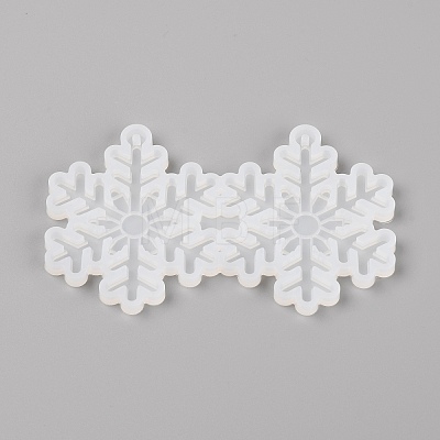 Christmas Snowflake Pendant Silicone Molds DIY-TAC0005-84-1