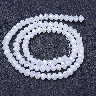 Electroplate Glass Beads Strands EGLA-A034-J6mm-B07-1