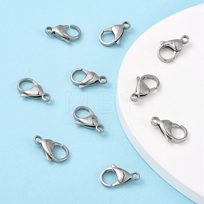 316 Surgical Stainless Steel Lobster Claw Clasps STAS-M262-03-19mm-1