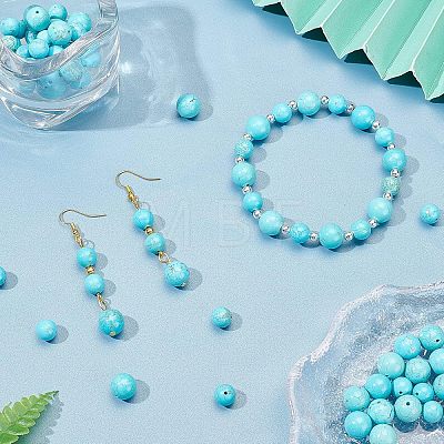  2 Strands 2 Style Natural Howlite Beads Strands G-NB0003-16-1