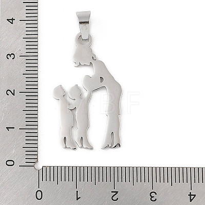 Mother's Day 304 Stainless Steel Pendants STAS-U002-09P-1