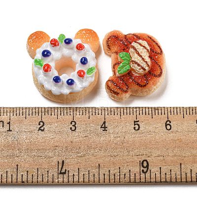 Imitation Food Resin Decoden Cabochons CRES-R199-04-1