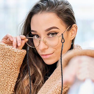 3Pcs 3 Colors PU Leather Eyeglass Chains AJEW-CL0005-86-1