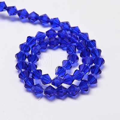 Imitate Austrian Crystal Bicone Glass Beads Strands X-GLAA-F029-6x6mm-06-1