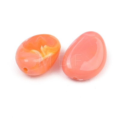 Opaque Acrylic Imitation Gemstone Beads OACR-G064-09A-1
